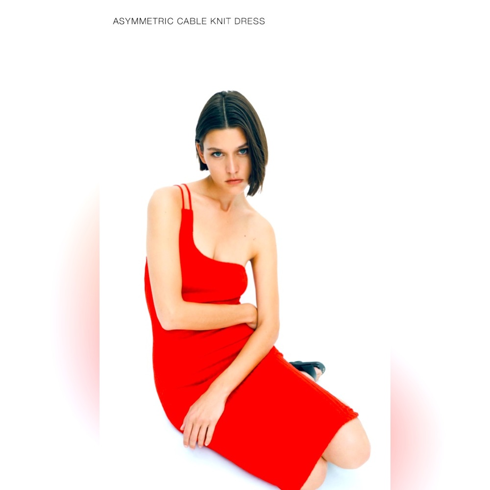 Red Asymmetrical dress